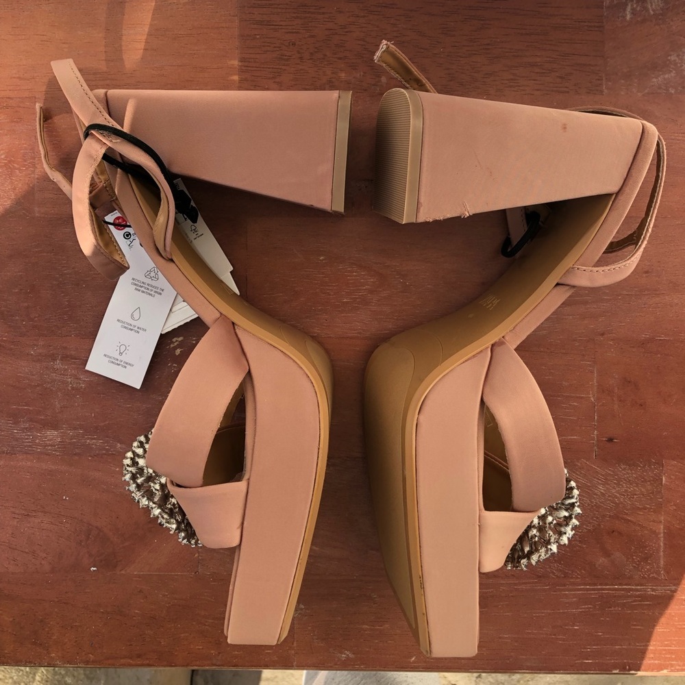 Zara Rhinestone Platform Heels - Picture 9 of 16